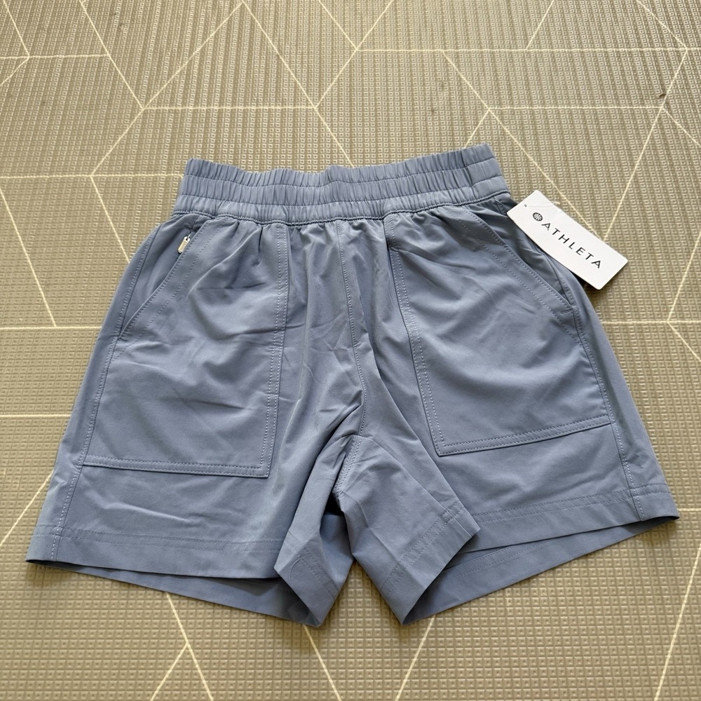 NEW Athleta Wayfind Short XXS Blue 5" Inseam $69